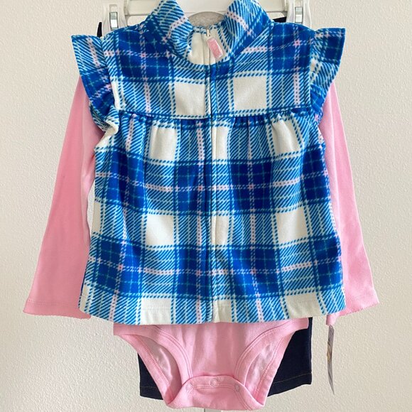 Carter's Toddler Girls 3-Piece Pant Set Size 24 M - Picture 2 of 5